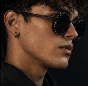 SHAUNA Retro Metal Round Punk ND9-level Adjustable Dimming Sunglasses